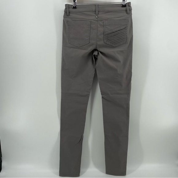 Prana Brenna Skinny Jeans Gray Ribbed Textured 8 - Picture 5 of 7